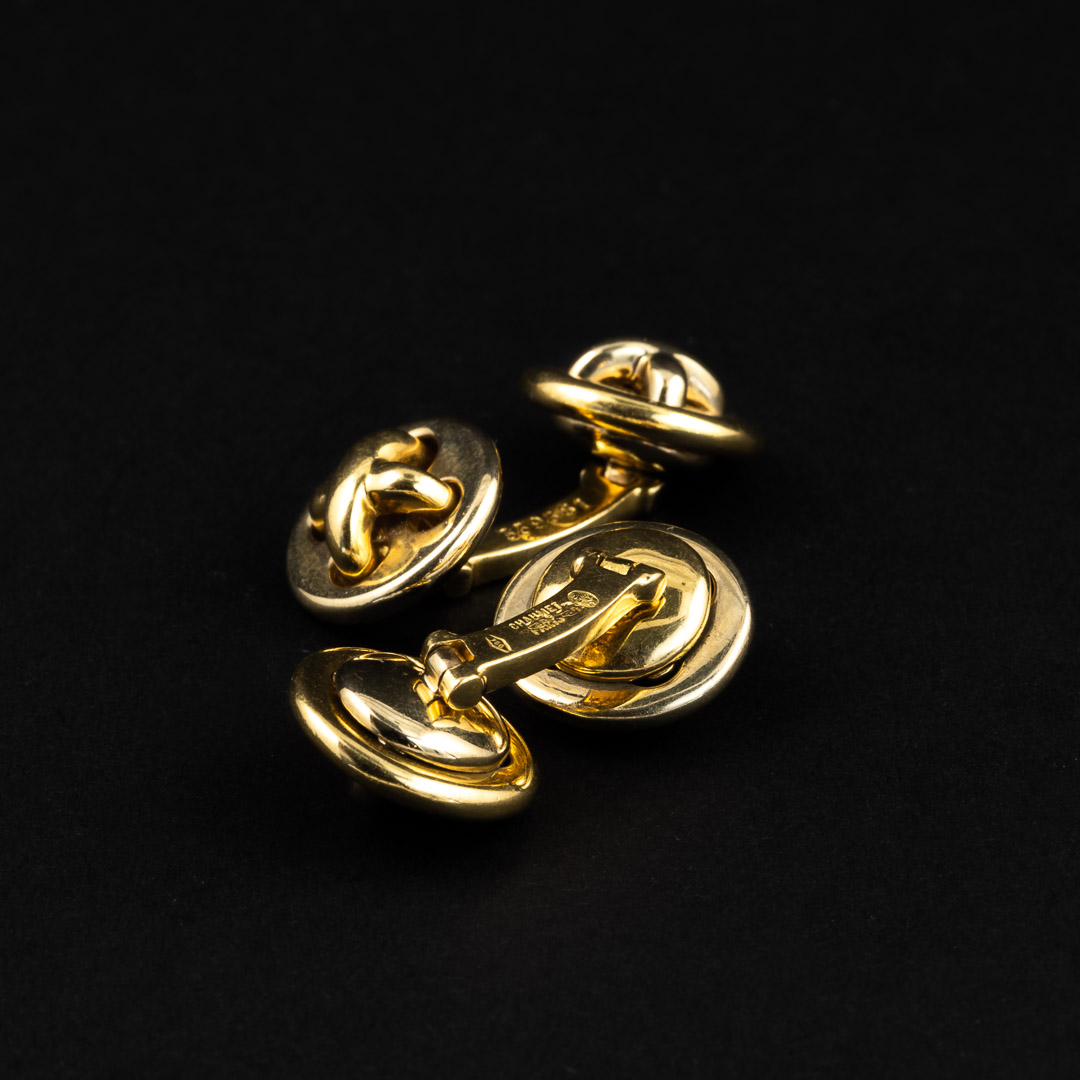 Gemelli in oro 18kt firmati Chaumet - immagine 2