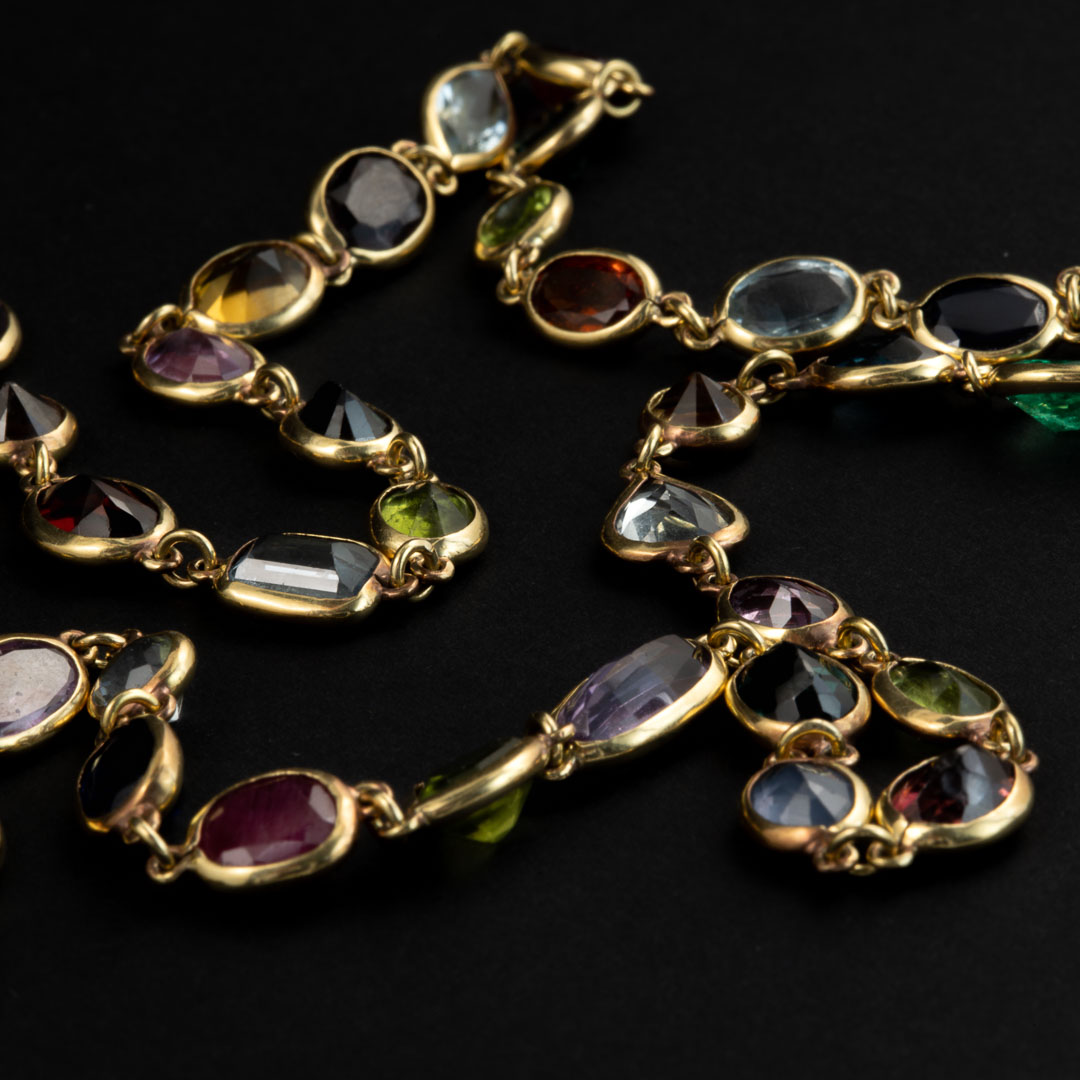 Collana in oro 18kt e pietre naturali - immagine 2