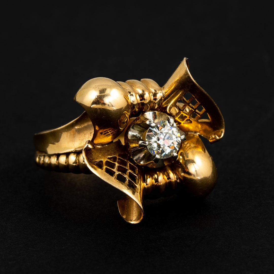 Anello in oro 18kt e diamanti