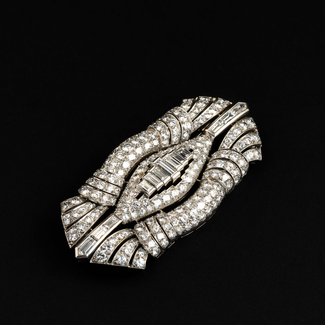 Spilla in oro 18kt e diamanti